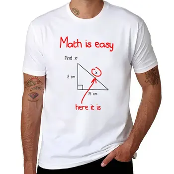 Matematika yra Paprasta T-Shirt vasarą viršų trumpomis rankovėmis mielas drabužių mens grafinis t-shirts