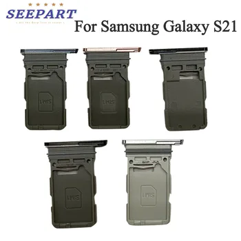 Sim Tray Laikiklis, Skirtas Samsung Galaxy S21 Kortelės Lizdas Lizdas Laikiklio Adapterio Lizdas, Remontas, Dalys Samsung Galaxy S21 Sim Tray Laikiklis