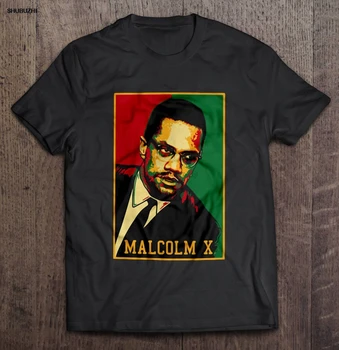 Vyrai Juokingi Marškinėliai Mados marškinėlius Malcolm X Amerikos Musulmonų Moterims marškinėliai medvilnės marškinėlius vyrų vasaros mados t-shirt euro dydis